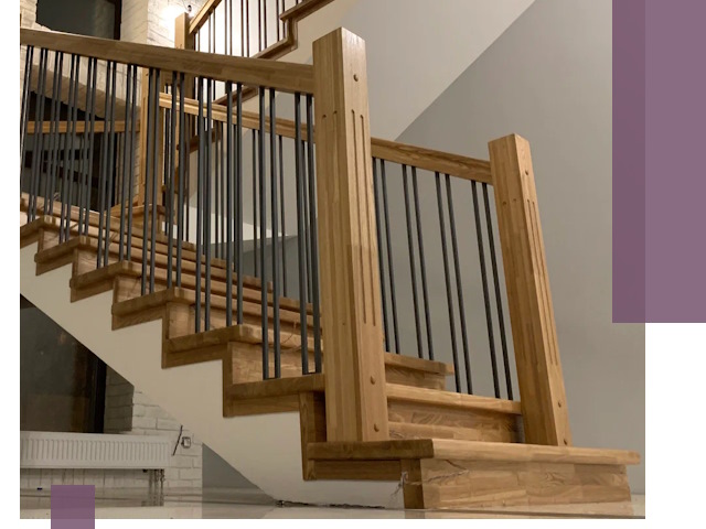 Реставрация деревянных и металлических лестниц в Бердске