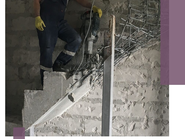 Демонтаж металлических и бетонных лестниц в Бердске
