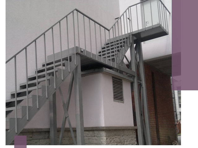 Монтаж пожарных лестниц под ключ в Бердске с гарантией качества