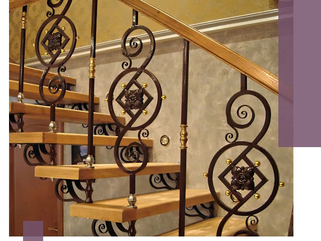 Изготовление кованых лестниц под ключ в Бердске