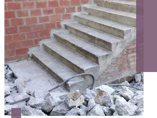 Демонтаж бетонных лестниц в Бердске: быстро и безопасно