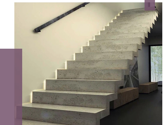 Облицовка бетонных лестниц в Бердске от 4685 руб/м2 