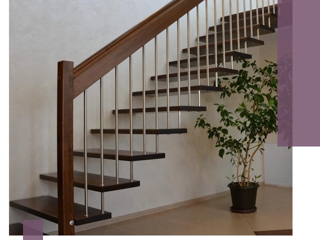 Лестницы на больцах под ключ в Бердске – изготовление и монтаж