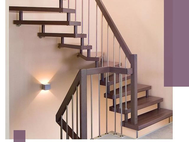 Изготовление лестниц на больцах в Бердске под ключ