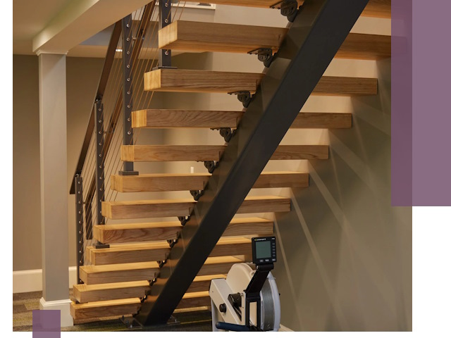 Лестницы на монокосоурах под ключ в Бердске - изготовление и монтаж