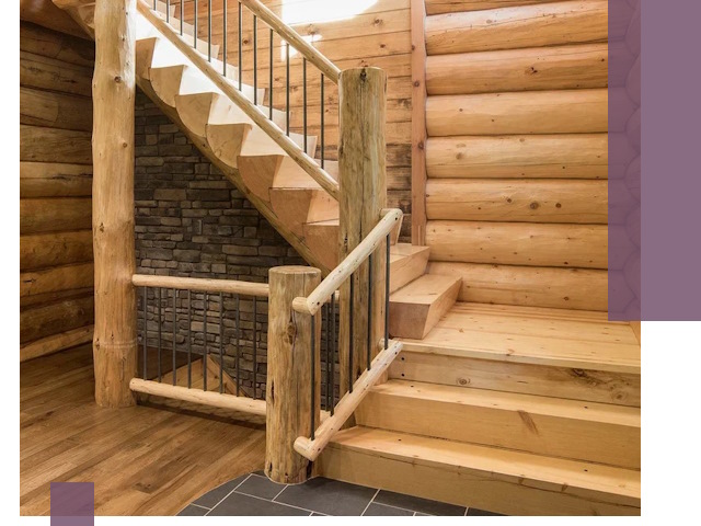 Лестницы в баню под заказ и профессиональный монтаж в Бердске