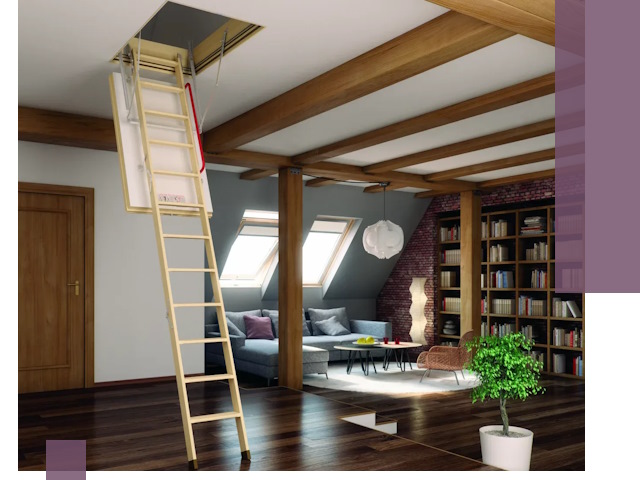 Чердачные лестницы под ключ в Бердске: изготовление и монтаж