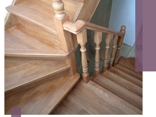 Дубовые лестницы под ключ в Бердске: изготовление и монтаж