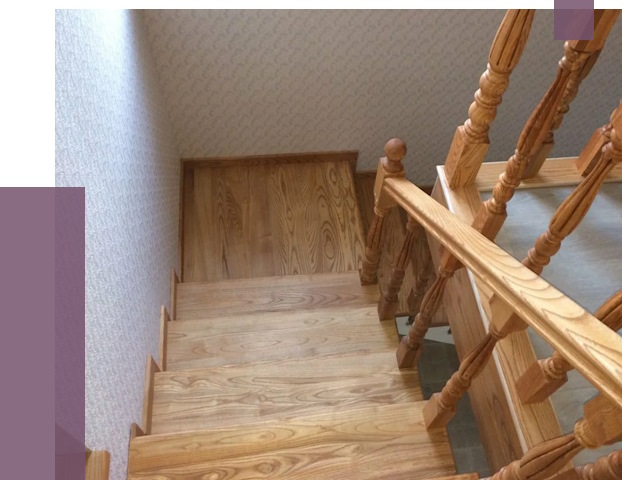 Сосновые лестницы в Бердске под ключ от 8225 руб.  | ПРОЛЁТ-Брд