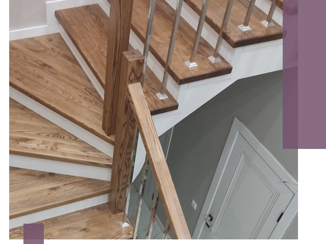 Обшивка металлических лестниц под ключ в Бердске