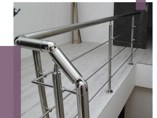 Перила из нержавеющей стали в Бердске от 9163 руб. под ключ | ПРОЛЁТ-Брд