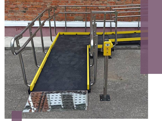 Изготовление наклонных пандусов для инвалидов в Бердске