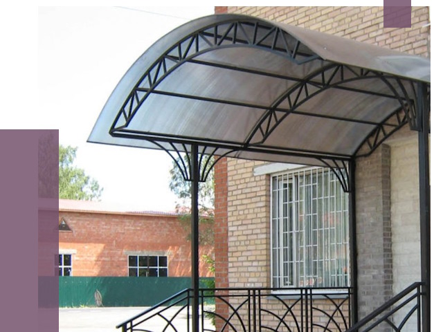 Металлические навесы и козырьки в Бердске от 13015 руб.