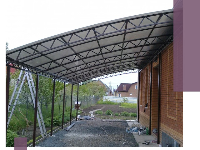 Профессиональный монтаж навесов под ключ в Бердске