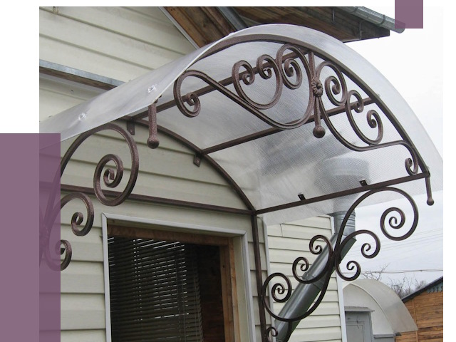 Изготовление козырьков в Бердске от 7497 руб. — заказать | ПРОЛЁТ-Брд