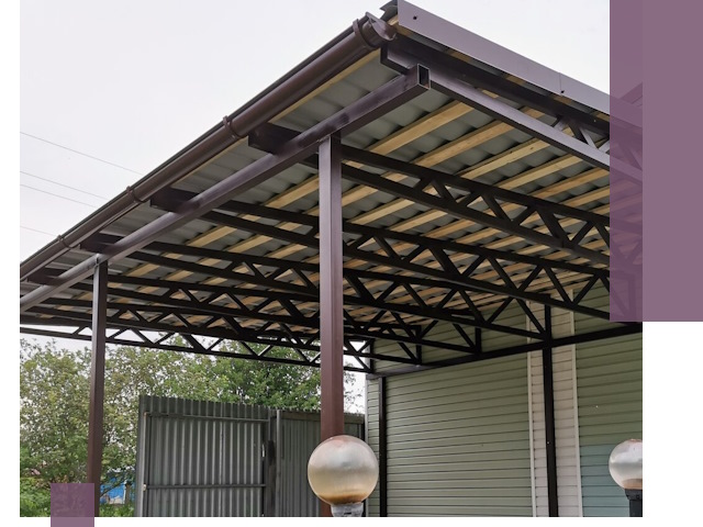 Навесы под ключ в Бердске: изготовление, монтаж и гарантия