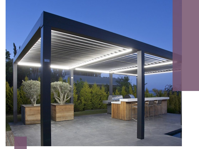 Навесы отдельно стоящие под ключ в Бердске из металла и поликарбоната