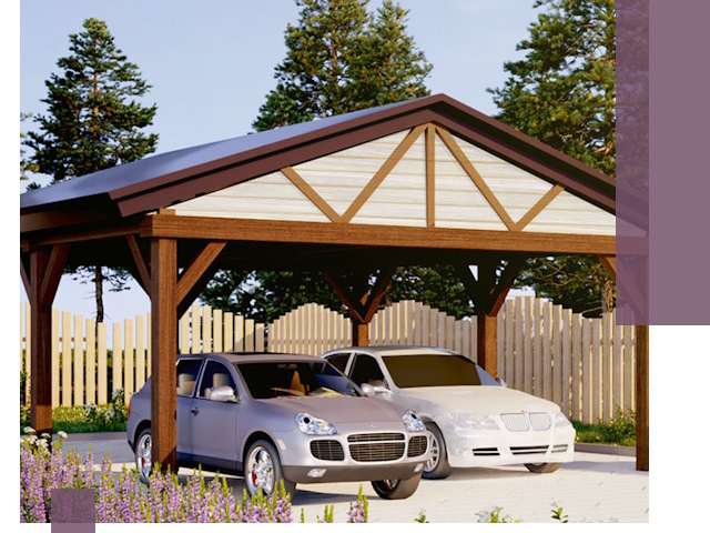 Навесы для автомобиля в Бердске — изготовление и монтаж