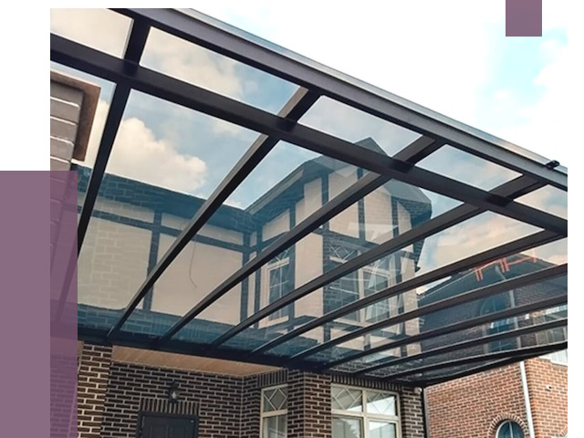 Навесы из поликарбоната в Бердске от 8767 руб. под ключ — ПРОЛЁТ-Брд