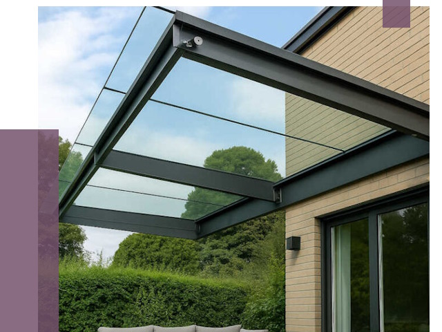 Стеклянные навесы и козырьки в Бердске от 12494 руб.