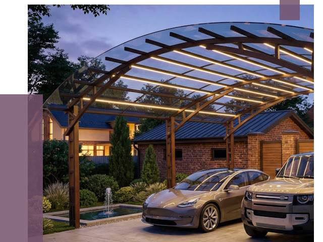 Металлические навесы в Бердске от 12911 руб. под ключ — ПРОЛЁТ-Брд