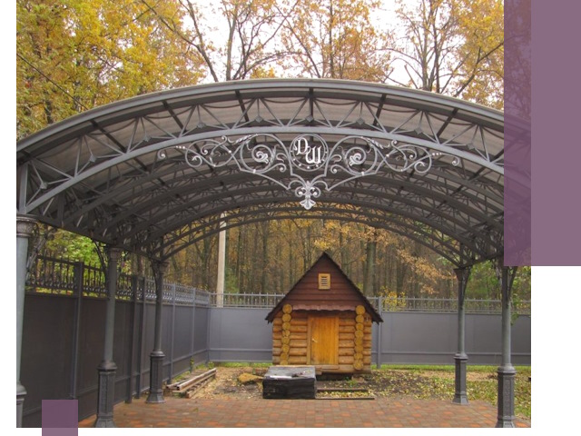 Кованые навесы премиум-класса под заказ в Бердске