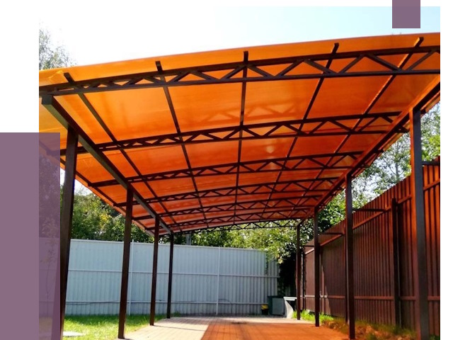 Односкатные навесы под ключ в Бердске от 13379 руб. 