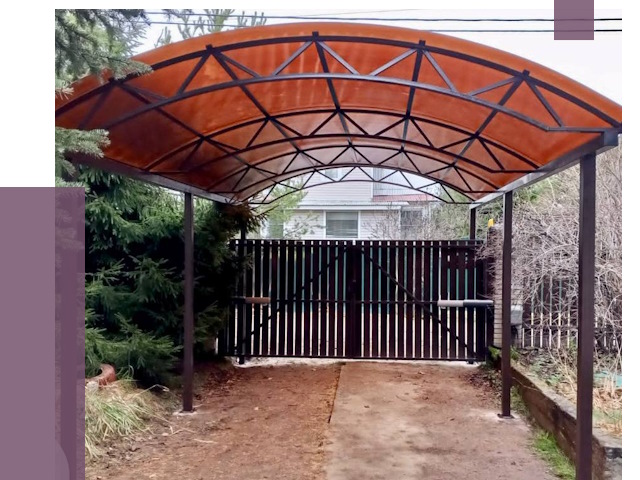 Арочные навесы в Бердске от 12963 руб. — изготовление и монтаж | ПРОЛЁТ-Брд