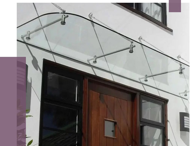 Стеклянные козырьки в Бердске от 19262 руб. | ПРОЛЁТ-Брд