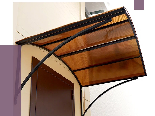 Недорогие козырьки в Бердске от 7726 руб.  | ПРОЛЁТ-Брд