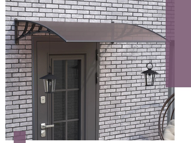 Недорогие козырьки и навесы под ключ в Бердске